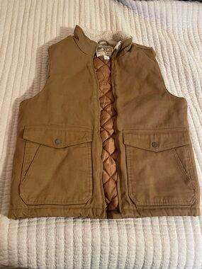 Heritage Quilted Lined Work Vest - Tan